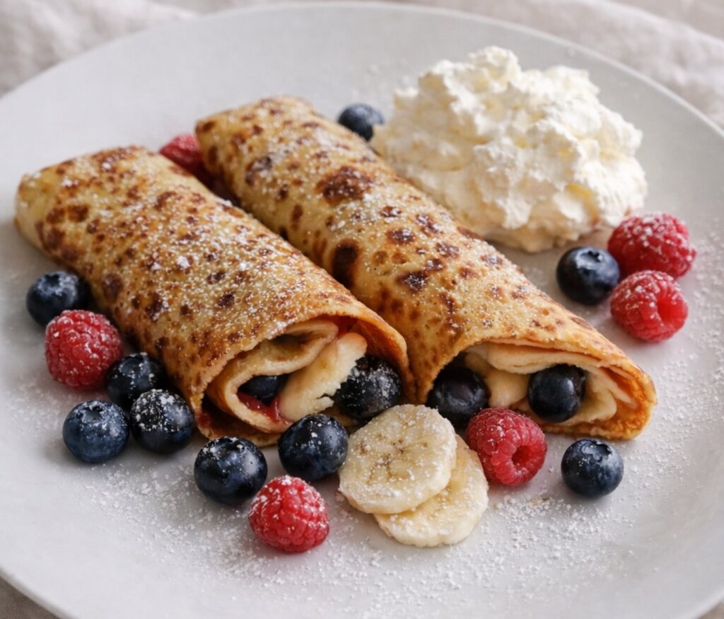 The Viking’s Banana & Blueberry Pancakes